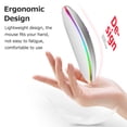 thumbnail image 3 of Mistaha Wireless Optical Mouse 2.4G+Bluetooth3.0+Bluetooth5.2 Three-mode Connection Ergonomic Mute Mouse Built-in 500mAh Battery for PC, 3 of 8