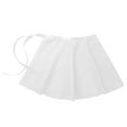 thumbnail image 3 of XUNZOO Kids Girls Ballet Dance Chiffon Skirt Sheer Mini Pull-On Wrap with Waist Tie White S, 3 of 6