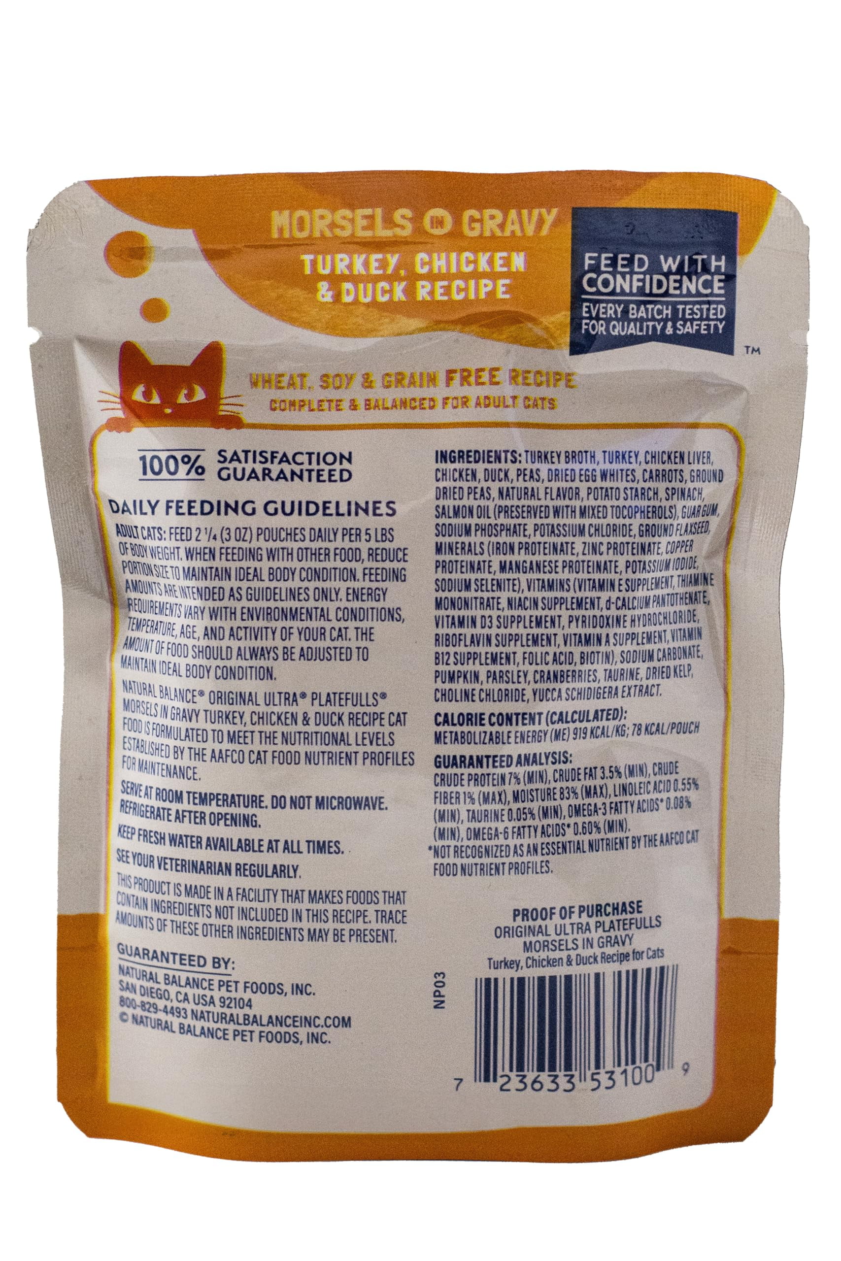 Natural Balance Platefulls Wet Cat Food – 8 Pouch Variety (Chicken & Salmon, Turkey Duck Chicken, Chicken Giblets, Chicken Liver) – 3 oz Pouches| MerlinsMart Zine & 2 Catnip Toys