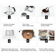 thumbnail image 3 of facefd 150/300ML Aluminum Coffee Maker Coffee Pot Metal Coffee Maker, 3 of 6