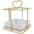 thumbnail image 4 of 10x Practical Gold Square Baskets Flower Vase Wedding Flower Basket Stand Vases Geometric for Party, 4 of 8