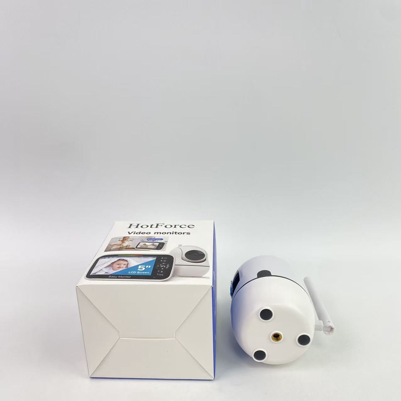 HotForce Video monitors - No WiFi, Remote Pan-Tilt-Zoom, Night Vision, Temperature Sensor, 2-Way Talk, 8 Lullabies, 30-Hour Battery Life，960ft Long Range