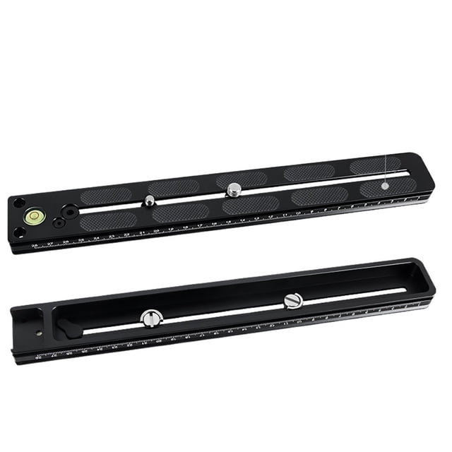 Camera Release Plate Telephoto Lens Support Quick Plate Aluminium Long Slide Rail Nodal For Dslr Camera With 3/8 1/4 ,Easy to Use