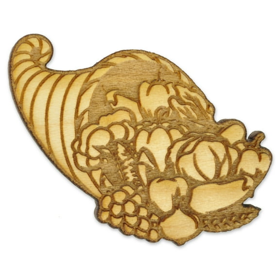 PinMart Cornucopia Wood Pin