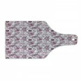 thumbnail image 1 of Purple Cutting Board, Scales Swirls and Hearts in Romantic Depiction of Nature with Birds and Flowers, Tempered Glass Cutting and Serving Board, Wine Bottle Shape, Mauve Plum Pink, by Ambesonne, 1 of 1