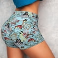 thumbnail image 4 of Picia pirate with funny animals Printed Workout Shorts for Women Seamless Scrunch Butt Lifting High Waisted Yoga Gym Booty Running Moisture-wicking Short Pants-XX-Large, 4 of 8