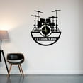 thumbnail image 2 of Craftnamesign Custom Drummer Metal Wall Clock For Music Room Band Club Decor, 2 of 4