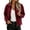 Red, variant on Enjoytime Lightweight Jacket Women Fall Winter Lapel Collar Zip Up Cropped Coat Casual Trendy Long Sleeve Outerwear