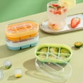 thumbnail image 4 of Taotanxi - 6 Grids Mini Ice Cream Containers With Silicone Lids - Freezer Food Storage Containers, Reusable, Leakproof, for Homemade Icecream Containers - Blue, Red, Green, Purple, 4 of 6