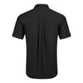 thumbnail image 5 of HBGVBA Mens Short Sleeve Tees,Short Sleeve Top for Men,Men's Linen Collar Casual Button Down Collar Soft Comfortable Daily Leisure Short Sleeve T-Shirt, 5 of 5