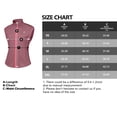 thumbnail image 5 of Women Full Zip Stand Collar Windproof Athletic Vest Sleeveless Running Golf Jacket with Storage Pocket Blush 2XL, 5 of 5