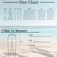 thumbnail image 3 of Capri Pants for Women,Women's Vintage Wide Leg Pants Striped Harem Pants Summer Elastic Waist Capris Casual Lightweight Baggy Cropped Pants, 3 of 6
