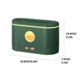 thumbnail image 2 of PureCasa Mini USB Aromatherapy Oil Diffuser, Quiet Household Aroma Diffuser with LED Simulated Flame Light & 3 Modes, Portable Humidifiers for Bedroom Office, 1PC, Army Green, 6.6"x3"x4", 2 of 6