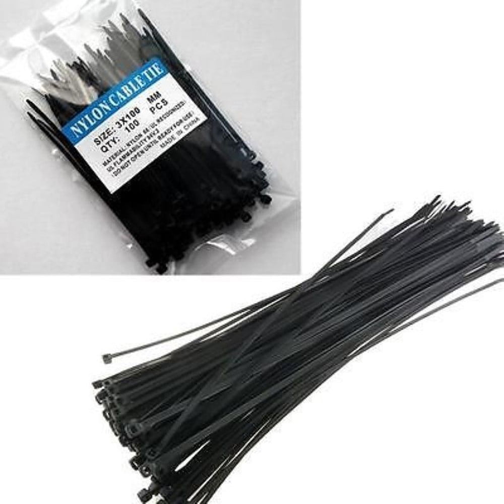 300 Pcs Nylon Cable Self-locking Plastic Wire Zip Ties Set 3*100 3*150  4*200 MRO & Industrial Supply Fasteners & Hardware Cable