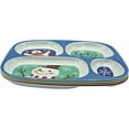 thumbnail image 4 of 4E's Novelty Christmas Dinnerware Divided Plates For Kids (Set of 4) Melamine Plastic BPA Free Sectional Holiday Dinner Plates, Christmas Dishes for kids - Top Rack Dishwasher Safe, 4 of 7
