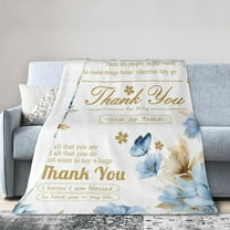 Thank You Gifts for Women, Appreciation Gifts, Thank You Gift Blanket , Thank You Gifts for Teachers Coworkers Friends Boss Lady Employee Nurse, Gifts for Christmas Thanksgiving Day 60x50