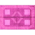 thumbnail image 1 of Ahgly Company Indoor Rectangle Abstract Pink Modern Area Rugs, 5' x 8', 1 of 4