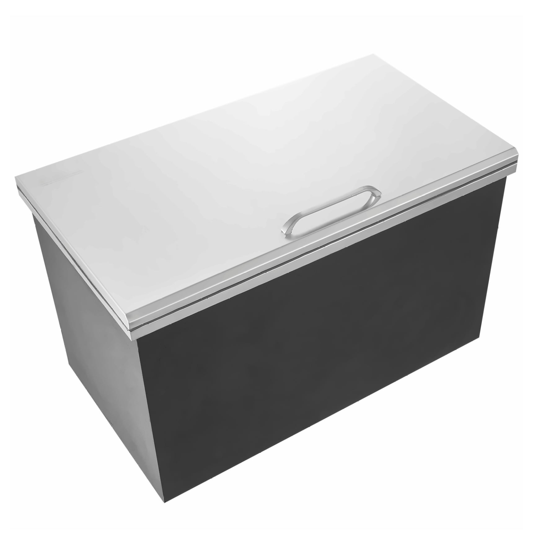 Stainless Steel Drop In Ice Chest, 40 qt Commercial Ice Bin, 24x20x15", Outdoor Kitchen Cooler, Hinged Lid, Drain Included, for Bar, Wine, Beer