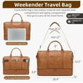 thumbnail image 2 of Weekender Bag, Large Travel Duffel Bag for Women, Carry  Overnight Bag with Shoe Compartment and Toiletry Bags, 2 of 6