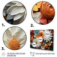 thumbnail image 3 of Designart "Daisies landscape Aerial View" Floral Floater Framed Wall Decor, 3 of 7