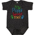 thumbnail image 3 of Inktastic My Poppi Loves Me Boys or Girls Baby Bodysuit, 3 of 5