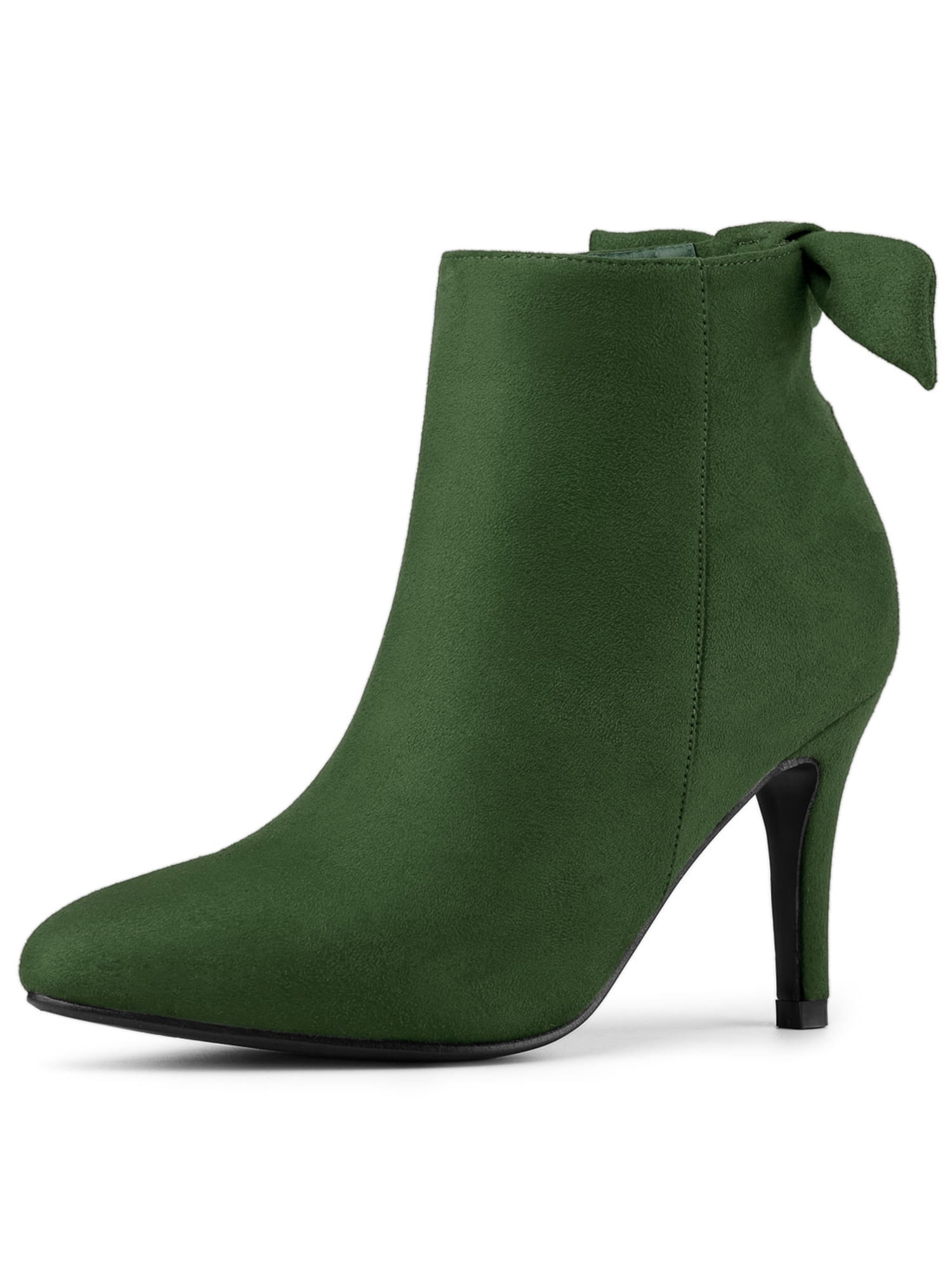 green stiletto boots