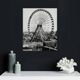 thumbnail image 4 of COMIO Wall Posters Chicago Wheel Posters Vintage Black And White Picture Canvas Painted Very R Canvas Art Poster And Wall Art Picture Print Modern Family Bedroom Decor Posters, 4 of 4