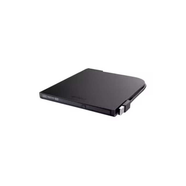 Buffalo Quemador de DVD, DVD+R 8x/DVD+RW 8x, USB 3.2, Externo, Negro.