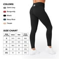 thumbnail image 5 of 3 Pack-Leggings for Women with Pockets - Buttery Soft, High Waisted Tummy Control Yoga Pants for Workout Gym Running - All Black, Size - XL (US), 5 of 8