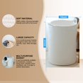 thumbnail image 2 of 58L Woven Laundry Basket, Cotton Tall Laundry Hamper Blankets, Clothes Pillows for Toys Shoes, Large Laundry Bin, White, 2 of 6