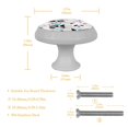 thumbnail image 4 of 4PCS Round Hipster Animal Portraits Cabinet Fluorescence Knob Glowing in the Dark Furniture Drawer Pulls Handle with Screws, 4 of 5