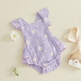 thumbnail image 5 of gdxvjhbj Baby Clothes Girl Baby-Girls One-Pack Short Sleeve Bodysuits for Infant Baby Girls 0 3 6 9 12 18 24 Months (Purple,12-18 Months), 5 of 8