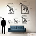 thumbnail image 3 of Violaura Giraffe Metal Wall Art - Easy to Install Hanging Perfect for Home, Living Room Decor (60.0" x 54.0"), 3 of 8