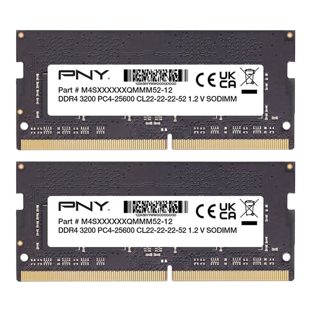 Memoria PNY Performance para portátil DDR4 de 16 GB (2 x 8 GB) a 3200 MHz