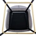 thumbnail image 6 of Luccalily Counter Height Bar Stools set of 2,Velvet Bar stools with Back and Footrest,Modern Design and Golden feet for Kitchen,Bistro Pub, Dining Chair, 6 of 12