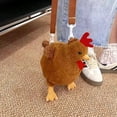 thumbnail image 3 of vlrwzc Plush Hen Shoulder Bag Purse Cute Chicken Bag Cartoon Hen Crossbody Bag Handbag Funny Animal Crossbody Purse for Women, 3 of 7