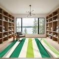 thumbnail image 2 of ODIKA 6' x 9' Machine Washable Non-Slip Area Rug, geometric striped High Traffic Rug, Green, 1123380, 2 of 7