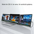 thumbnail image 3 of Extension d'Écran d'Ordinateur Portable 14.1 Pouces Triple, FHD 1080P HDR IPS Double Moniteur Portable pour Ordinateur Portable, Interface Multimédia Type C USB A HD, Rotation Multi-Angle, Support Réglable, pour Ordinateur Portable dans 17.3 Pouces, 3 of 7