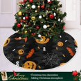 thumbnail image 6 of FMSHPON Halloween Xmas Christmas Tree Skirt Stand Mat for Holiday Party Decoration Indoor Outdoor 48 inches, 6 of 6