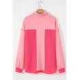thumbnail image 6 of Women's Peach Blossom Two Tone Waffle Knit Buttoned Shacket - [ZhiHiMeRi] | (US 4-6)S, 6 of 12