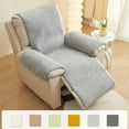 thumbnail image 2 of AIGIA Recliner Chair Cover Thickened Flannel Plush Sofa Slipcover Non Slip Armchair Cover Furniture Protector Cover, 2 of 17