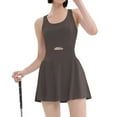 thumbnail image 2 of Idoravan Jumpsuits for Women Short Casual Women Classic Exercise Jumpsuit Fashionable Solid Color Tennis Jumpsuit Shorts, 2 of 7