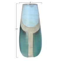 Creative Co-Op Large Terracotta Vase with Hand-Painted Design