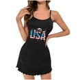 thumbnail image 4 of WJHWSX Womens Nightgown,Nightgowns for Women,Slip-On,Comfort Fit,Printed,Black,S, 4 of 6