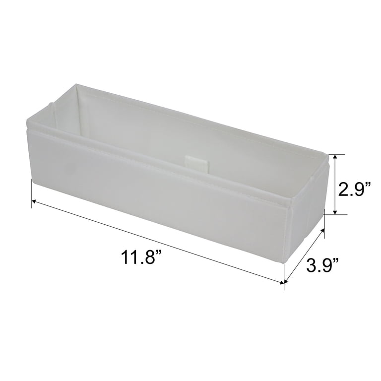 Mainstays White Drawer Organizer Set, 6 Pieces photo 2