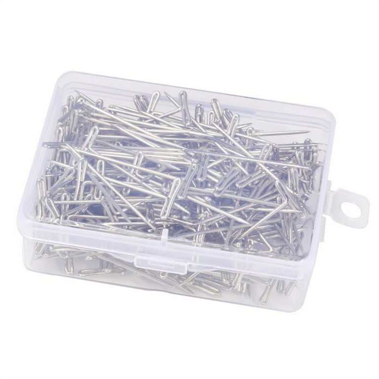 InTheOffice T Pins 2 Inch, T Pins for Blocking Knitting, Wig Pins, T Pins  for Wigs, Foam Head, Sewing, Office Wall - 200 Pack