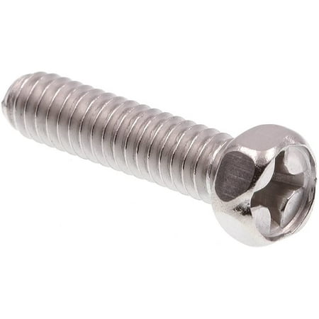 

9013223 Machine Screw Phillips Indented Hex Head 1/4 in-20 X 1 in Grade 18-8 Stainless Steel Pack of 100