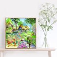thumbnail image 3 of Cuadros Decorativos 5D bricolaje ronda completa diamante pintura Color país imagen bordado mosaico Kits Likrtyny embutido en tela, 3 of 9
