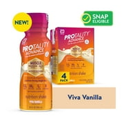 PROTALITY Advance Nutrition Shake, Viva Vanilla, 10-fl-oz Bottles, Pack of 4
