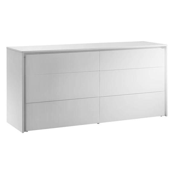 Casabianca Home Zen High Gloss White Lacquer Dresser CB-1104-D-WH